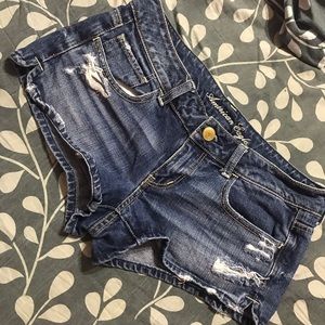 AE Distressed Jean Shorts